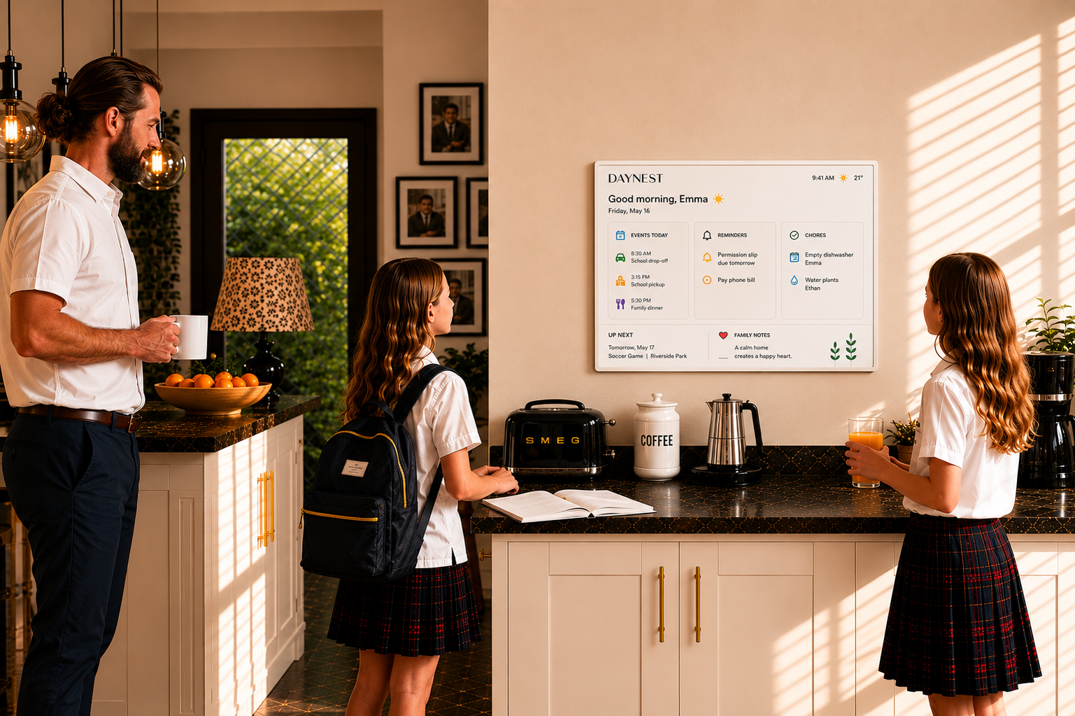 Your family organiser, visible all day.