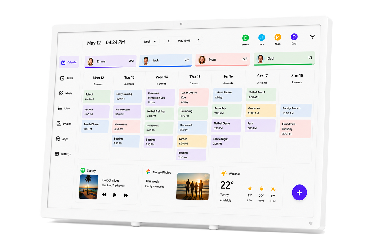DayNest smart digital calendar display